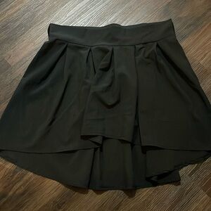 Black short skirt